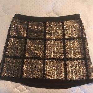 Warehouse Sequins Mini Skirt